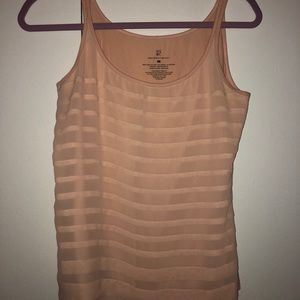 Pink New York and company flare tank top